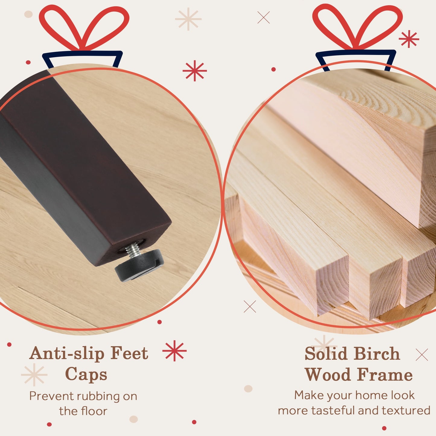 TEWLOSS Bar Stools Set of 4 Fabric Swivel Counter Height Bar Stools for Kitchen Island (26in , Blue)