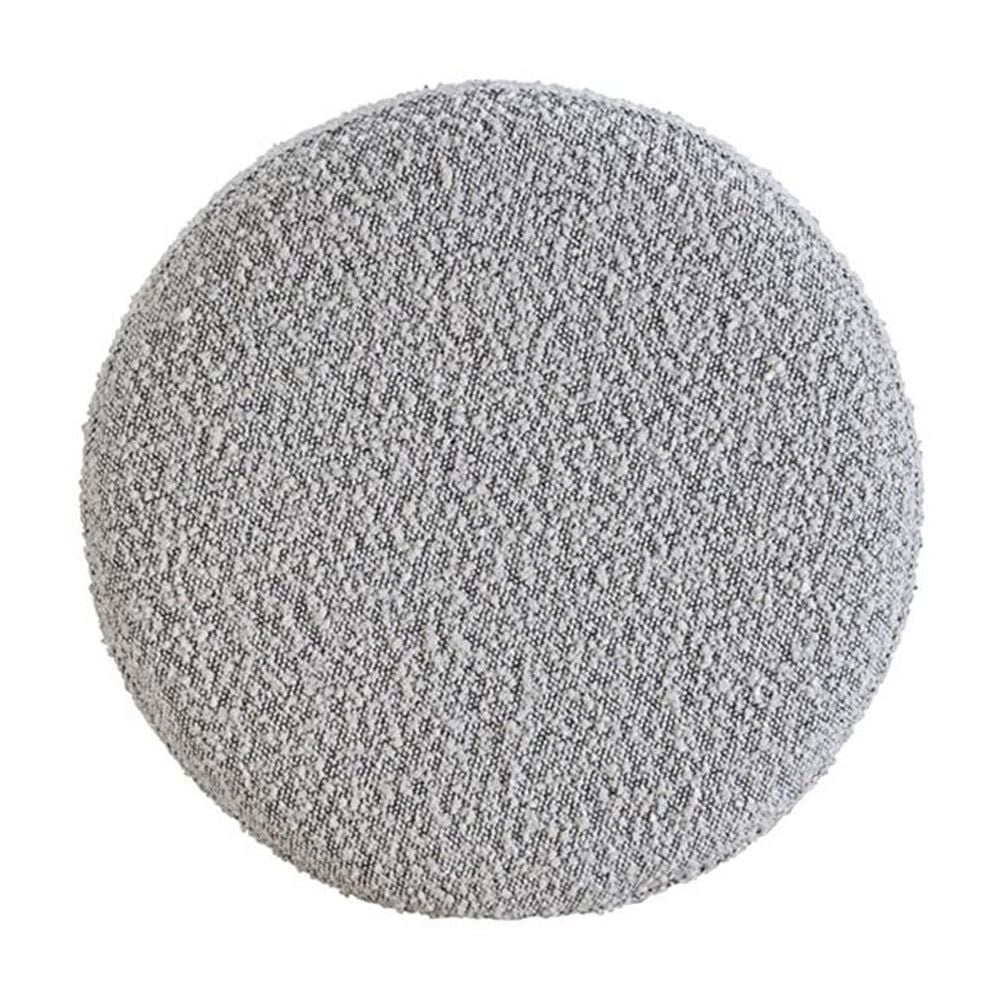 29in Barstool Black Steel Legs with Gray Fabric Upholstered Seat (Set of 2)