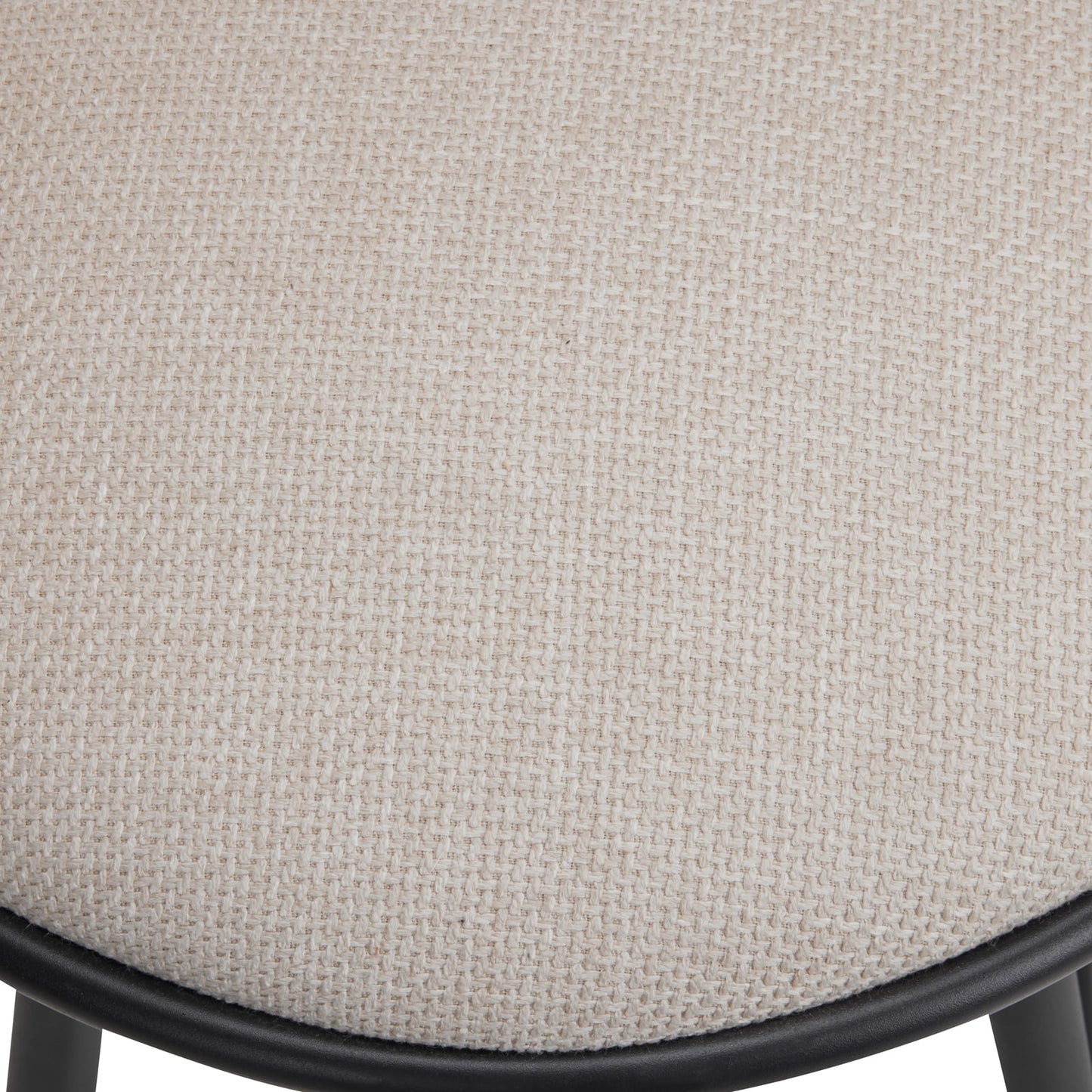 26 inch Bar Stool Set of 2, 360?? Swivel Counter Barstool with Backrest, Upholstered Hand-Woven Barstool, Modern Bar Chair with Footrest ,White