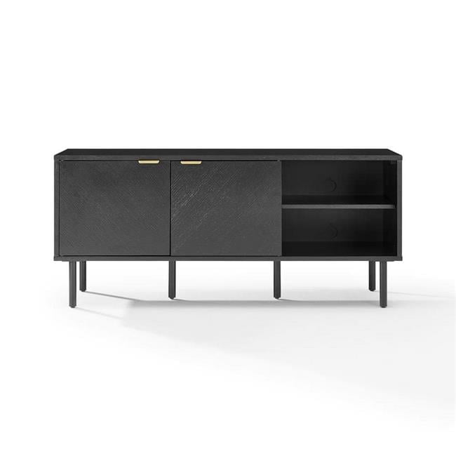 24 x 54 x 15.88 in. Brody Record Storage Sideboard, Black
