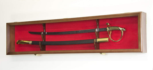 1 Sword Display Case Cabinet Stand Holder Wall Rack Box - Lockable w/ 98% UV ion