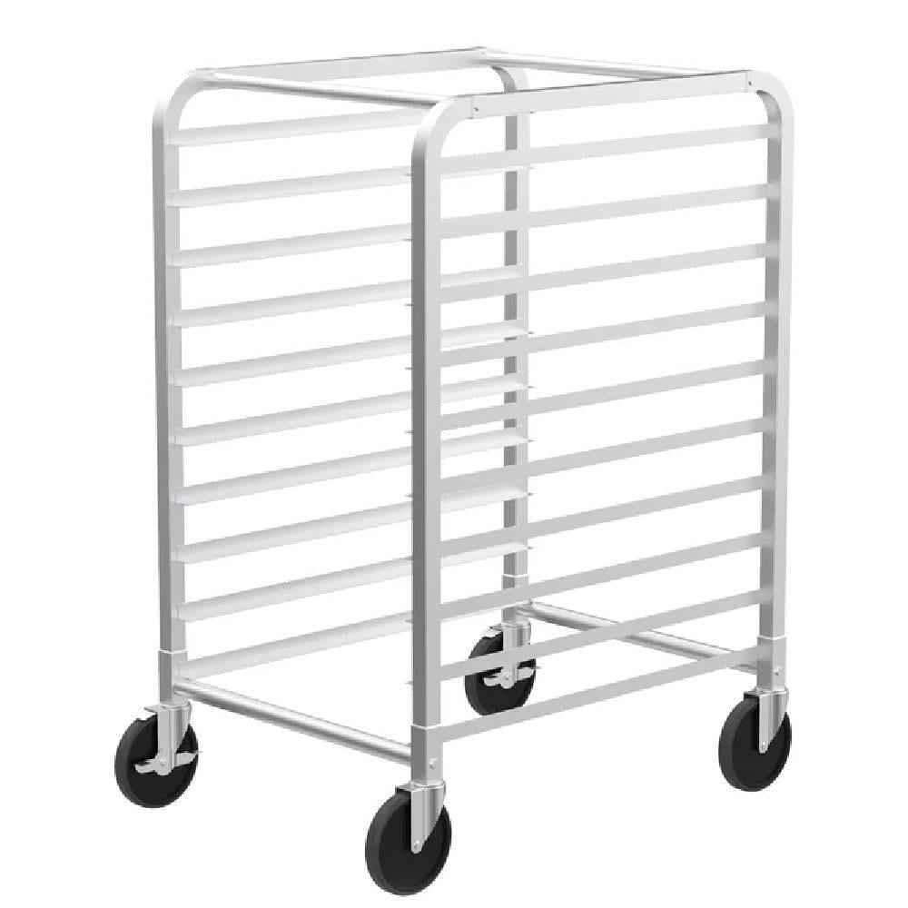 10-Tier Bakery Rack Stainless Steel Wide Bun Pan Sheet Rack for Kitchen w/Wheels