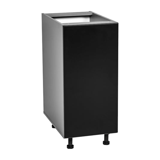 12in Base Cabinet High Single Door with Black Matte door