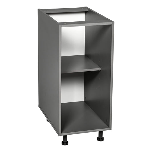 15in Base Cabinet High Single Door Grey