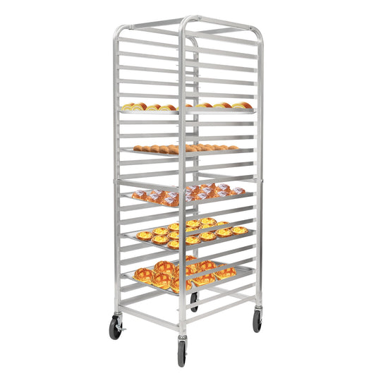 20-Tier Bakery Rack W/ 4 Wheels for Kitchen Bakery Restaurant Catering 26*20.5*69in
