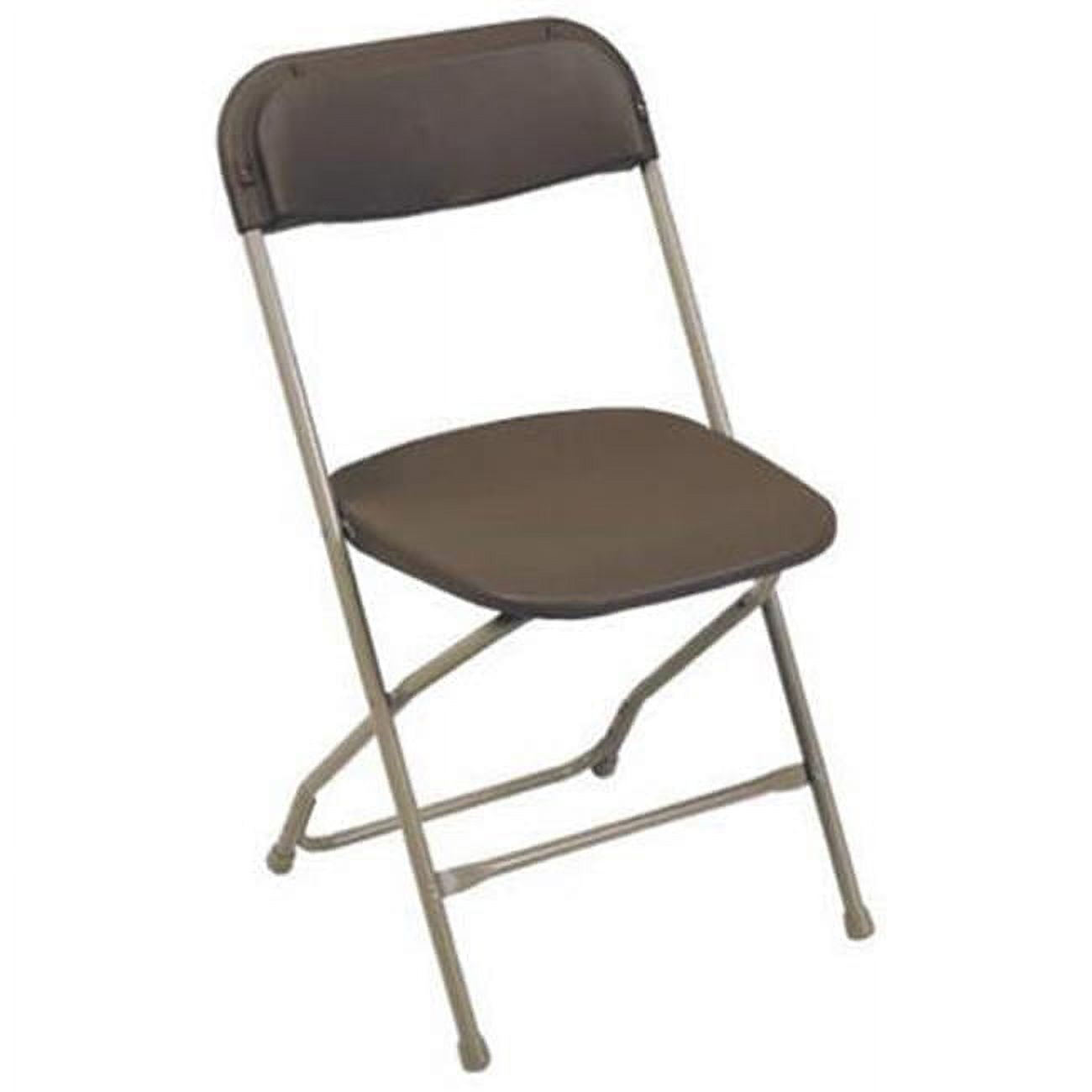 2190 Plastic Folding Chair - Brown, Pack Of 10