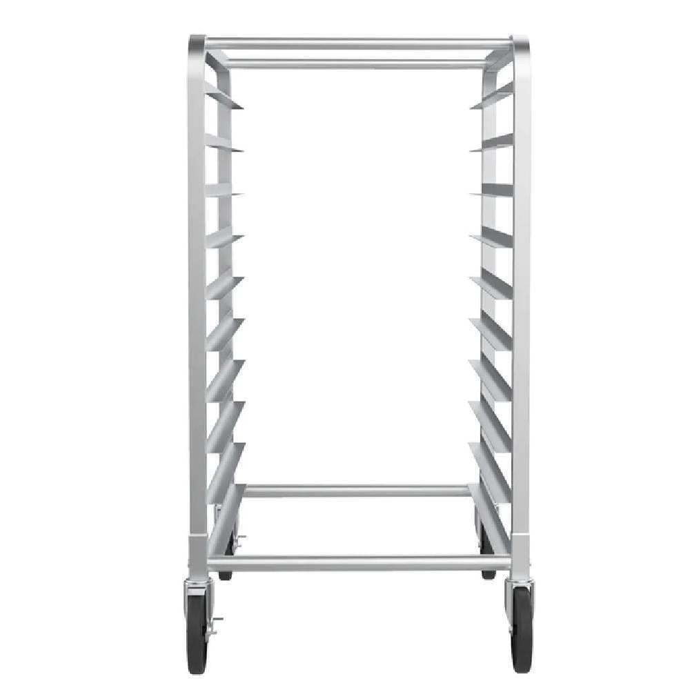 10-Tier Bakery Rack Stainless Steel Wide Bun Pan Sheet Rack for Kitchen w/Wheels