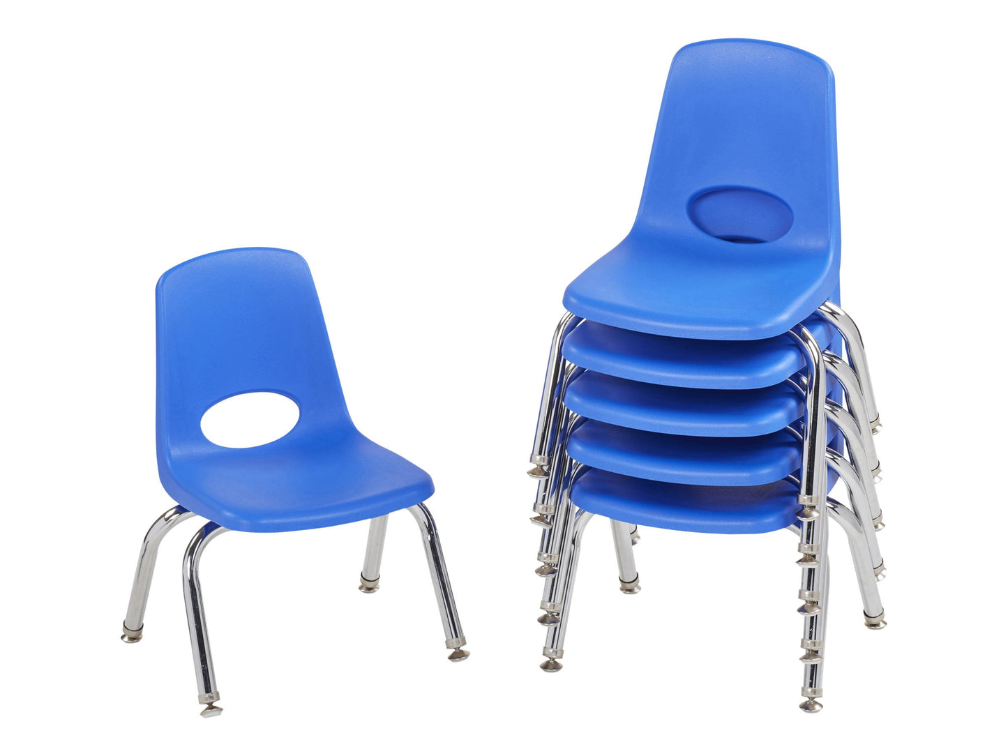 10in Stack Chair Swivel Glide, 6-Pack