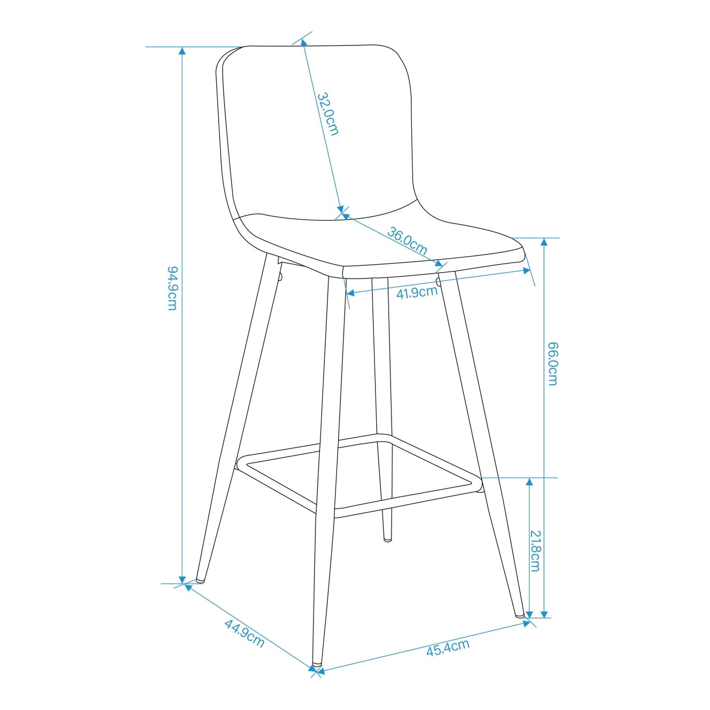 26 in. Upholstered Metal Frame Counter Stool with Fabric Seat (Set of 2),Pink