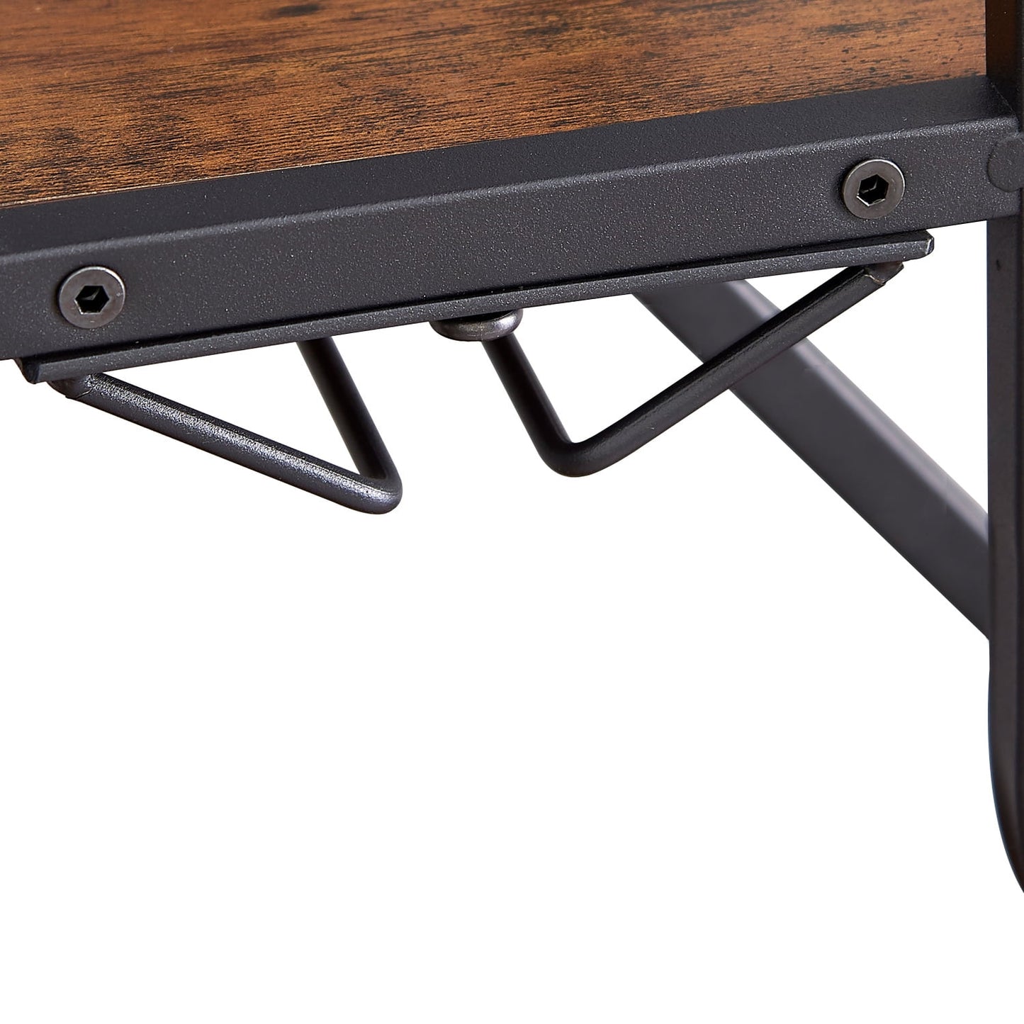 Elegant 5-Tier Freestanding Wine Bakers Rack with Hanging Wine Glass Holder - 11 Bottle Capacity Storage Shelves for Liquor and Wine in Kitchen or Dining Room - Stylish Wine Storage Home