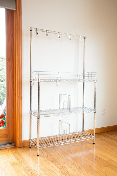 12in Deep x 30in Wide x 63in High Classic Chrome Bakers Rack