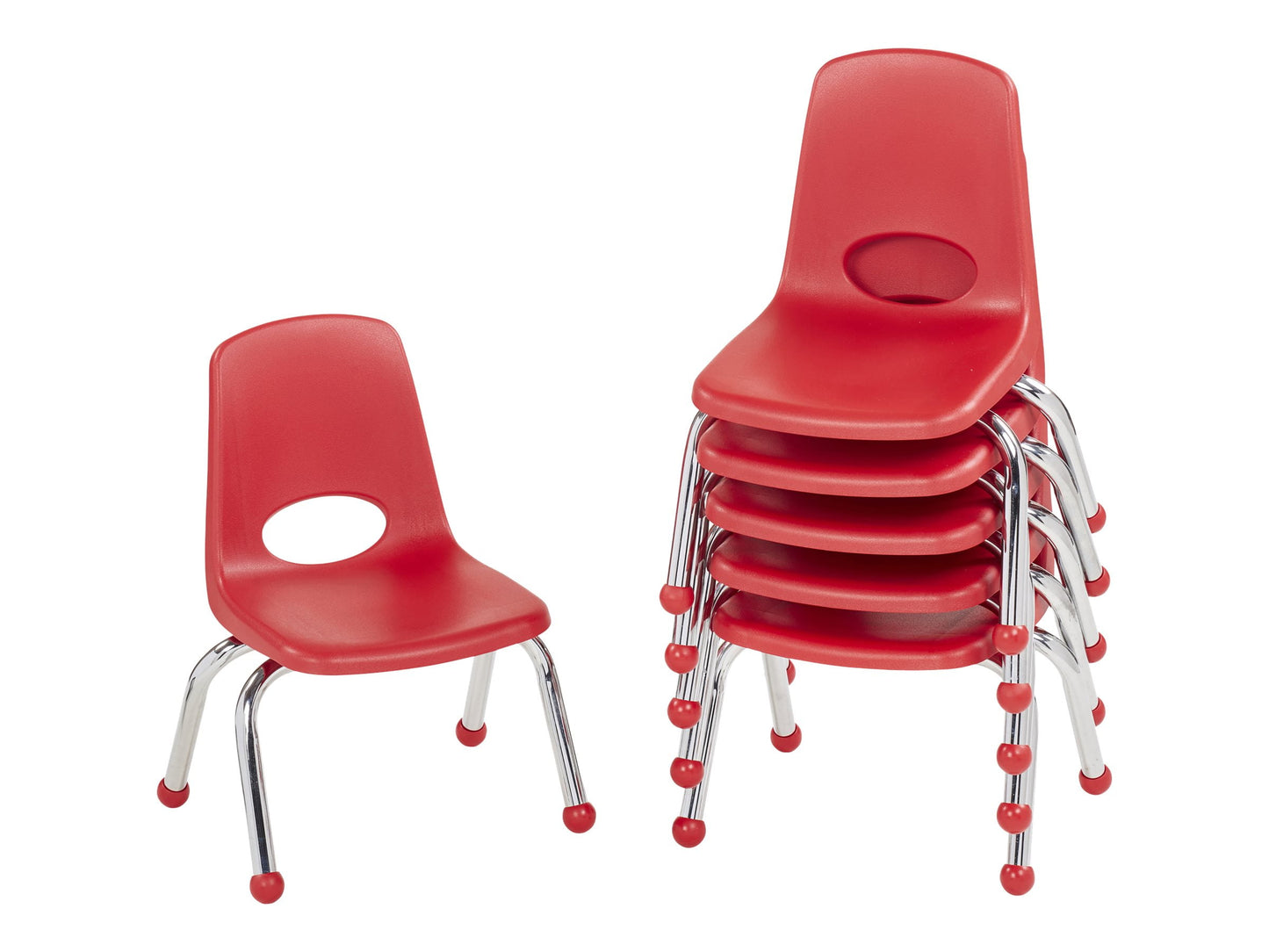 10in Stack Chair Ball Glide, 6-Pack