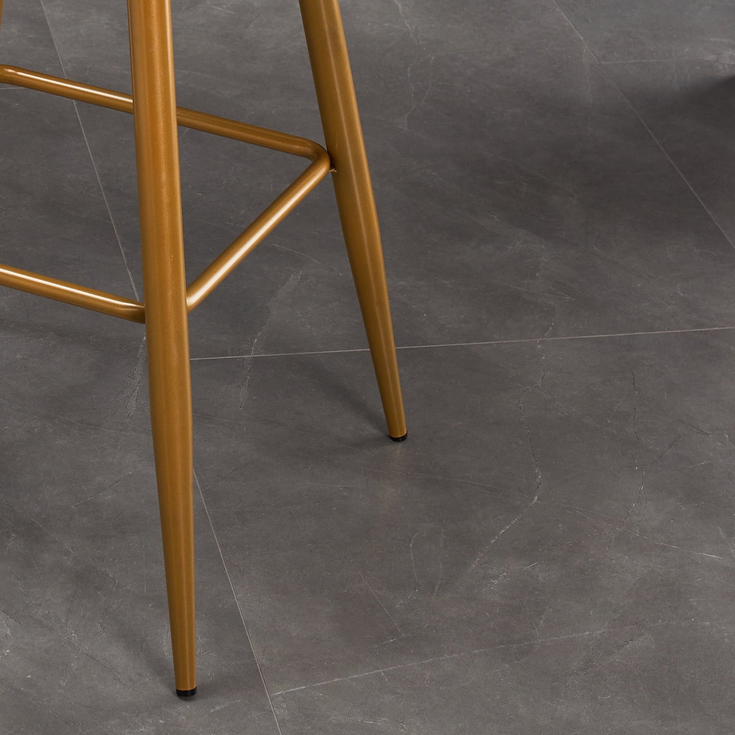 26 in. Upholstered Metal Frame Counter Stool with Fabric Seat (Set of 2),Pink