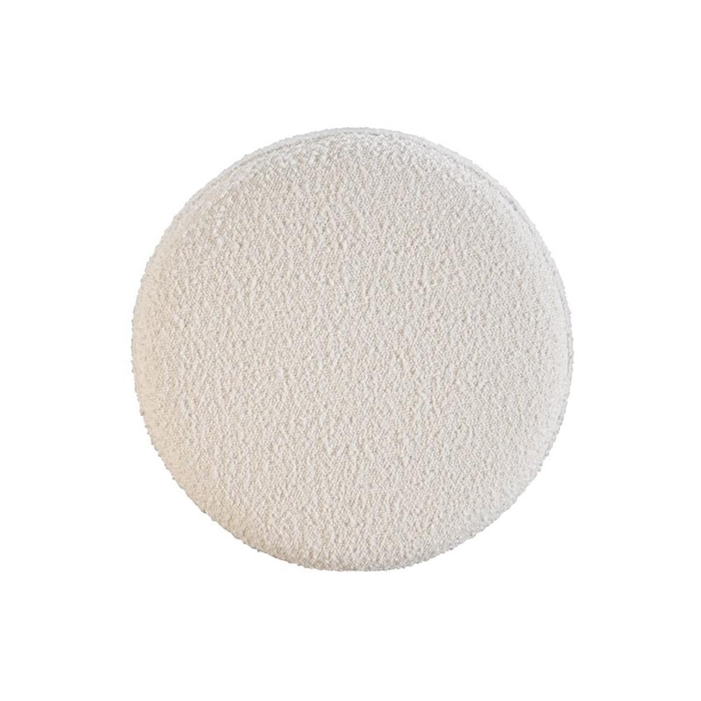 29in Barstool Black Steel Legs with White Fabric Upholstered Seat (Set of 2)