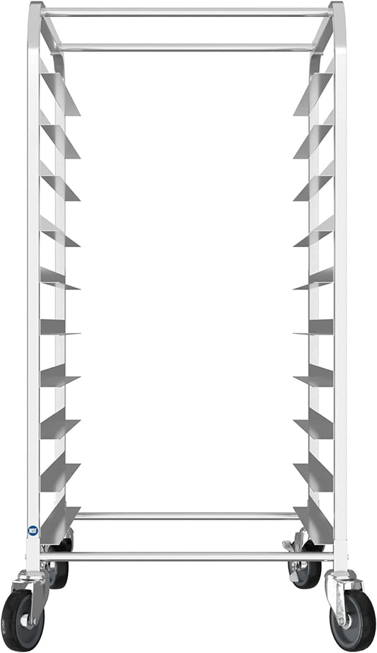 10 Pan End Load Half Height Bun/Sheet Pan Rack - Unassembled
