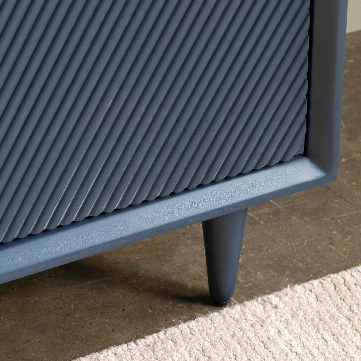 Evolution by Crestview Collection Arvada 4 Door Wood Sideboard in Blue