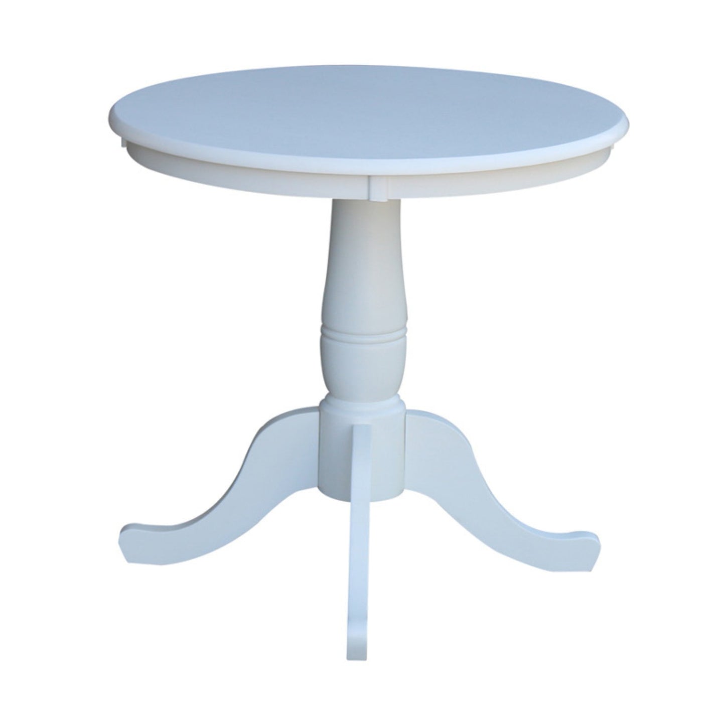 International Concepts 30in Round Top Dining Table in Pecan