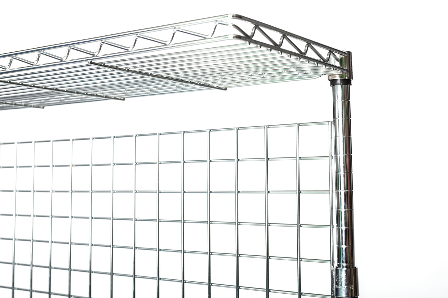 14in Deep x 48in Wide x 74in High Deluxe Chrome Bakers Rack with Wine Storage